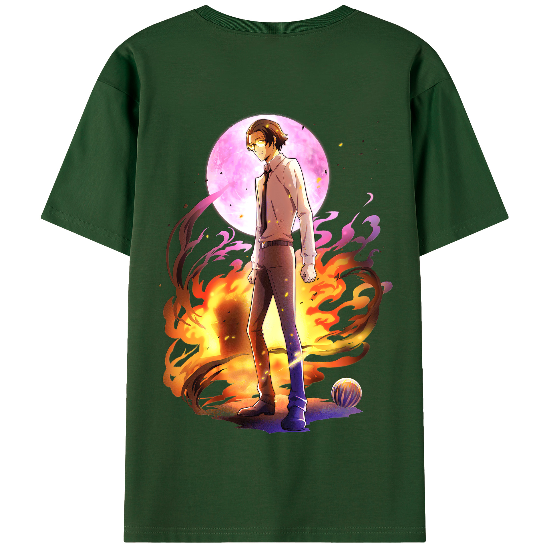 （画像用） 文豪ストレイドッグス Bungo Stray Dogs 綿100％半袖Tシャツ（背面プリント）
